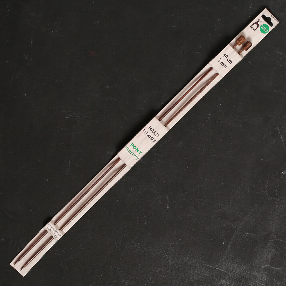 Pony Perfect 40 cm 3 mm Ahşap Örgü Şişi - 42005